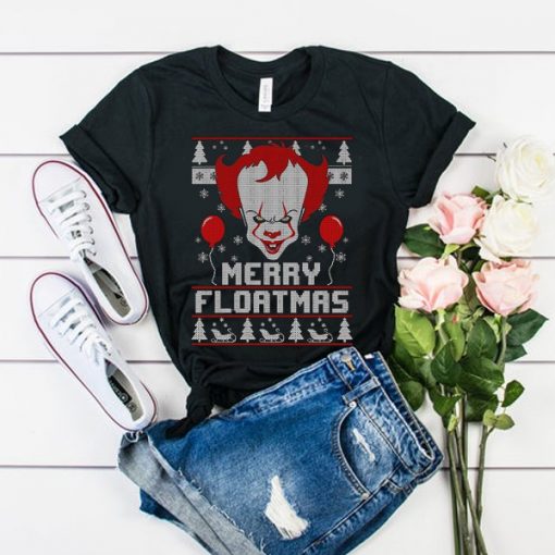 Merry Floatmas Pennywise The Clown It Ugly Christmas t shirt RJ22