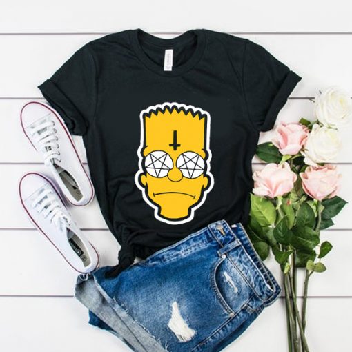 Satanic Bart Simpson t shirt RJ22