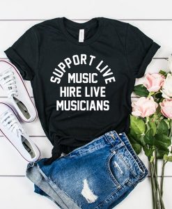 support live music hire live musicians t shirt RJ22