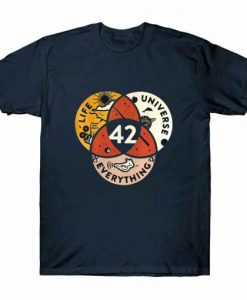 42 The Answer to Life The Universe and Everything t shirt RJ22