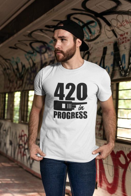 420 In Progress cannabis t shirt RJ22