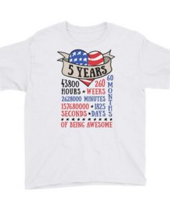 5th Birthday t shirt RJ22