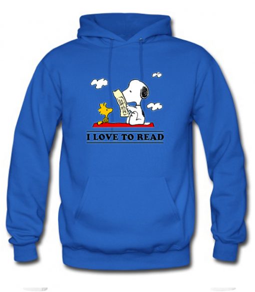 I Love To Read Snoopy Hoodie RJ22