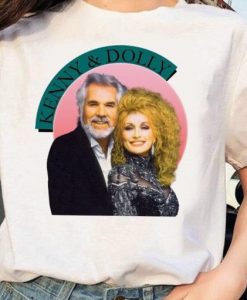 Kenny Rogers Dolly Parton Vintage 1990 t shirt RJ22