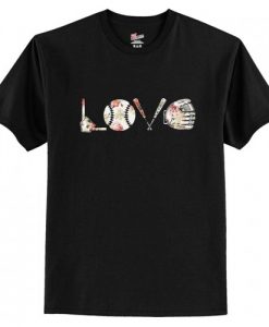 Love baseball Print t shirt RJ22