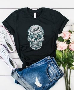 Philadelphia Eagles Sugar Skull t shirt RJ22