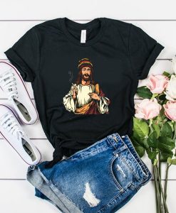 Pot Smoking Jesus t shirt RJ22