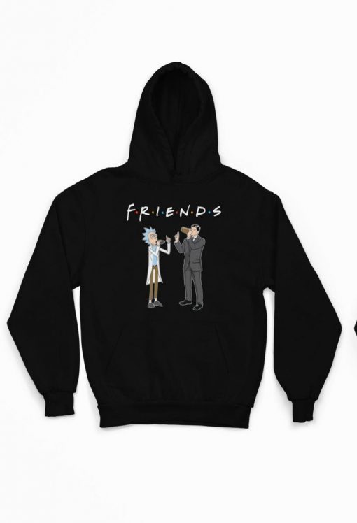 Rick and Archer Drink Wine Friends Rick and Morty Funny Hoodie RJ22
