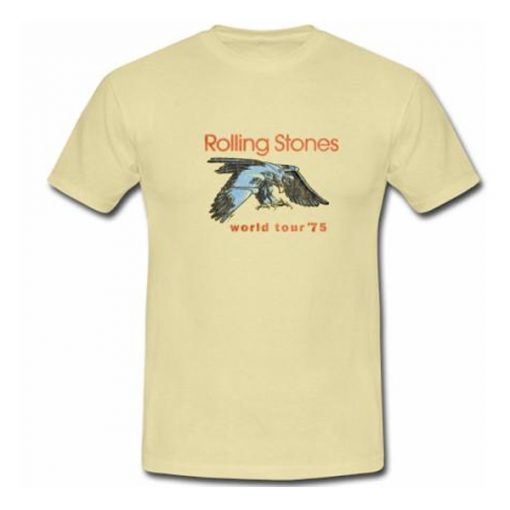 Rolling Stones World Tour 75 t shirt RJ22