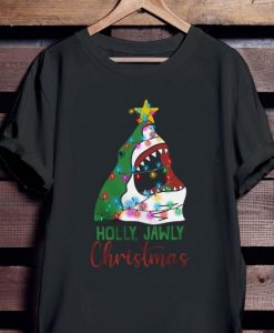 Shark Holly Jawly Christmas t shirt RJ22