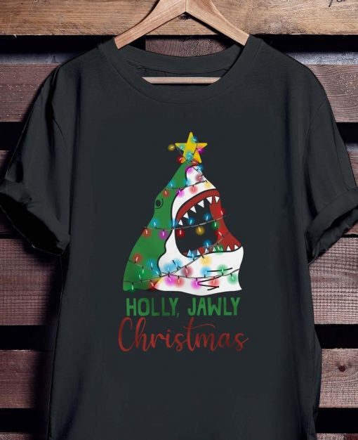 Shark Holly Jawly Christmas t shirt RJ22