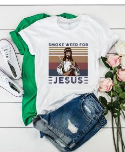 Smoke weed for Jesus vintage t shirt RJ22