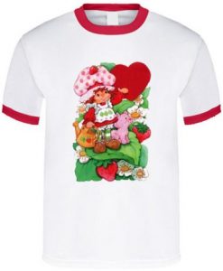 Strawberry Shortcake Cartoon Original Retro Fan Ringer T Shirt RJ22