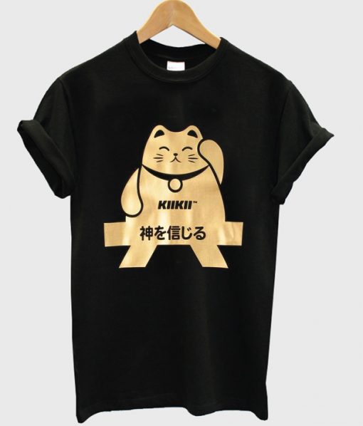 lucky cat t shirt RJ22