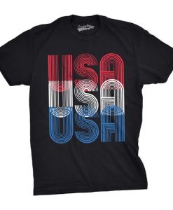 3 USA words t shirt RJ22