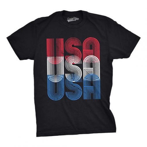 3 USA words t shirt RJ22