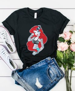 Ariel Daddy's Lil Mermaid Tattoo t shirt RJ22