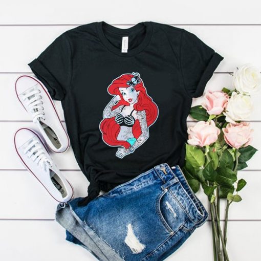 Ariel Daddy's Lil Mermaid Tattoo t shirt RJ22