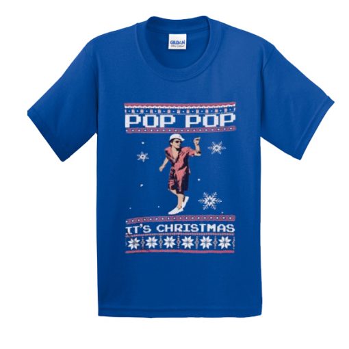 Bruno Mars Pop Pop It's Christmas t shirt RJ22