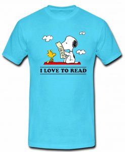 I Love To Read Snoopy t shirt RJ22