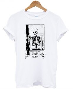 SKELFIE Skeleton taking a Selfie t shirt RJ22