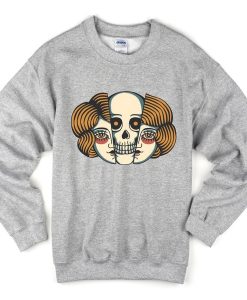 lady and skull sweatshirt RJ22