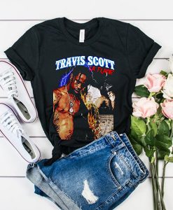 travis scott la flame t shirt RJ22