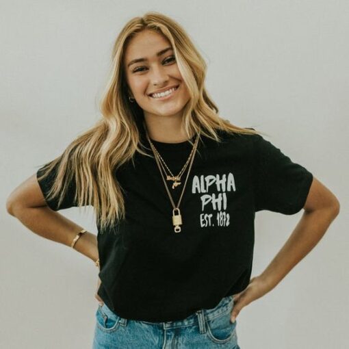 Alphaphi Est.1872 t shirt RJ22