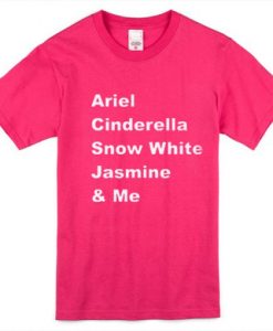 Ariel Cinderella and me t shirt RJ22