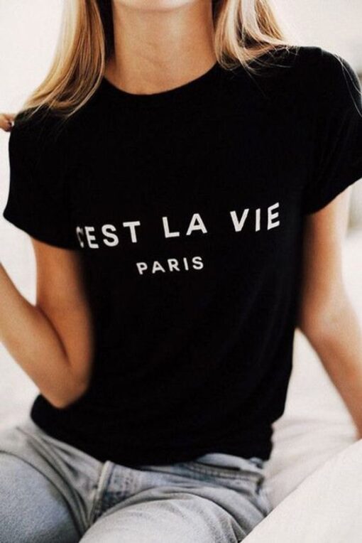 C'est La Vie Paris t shirt RJ22