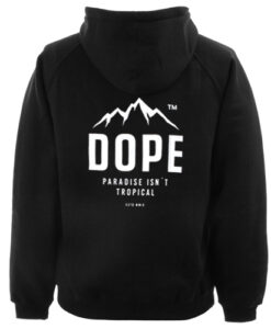 Dope Paradise Tropical hoodie back RJ22