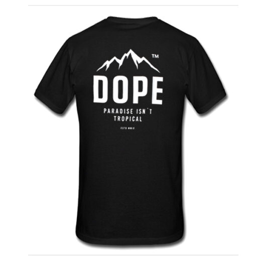 Dope Paradise Tropical t shirt back RJ22