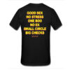 Good Sex No Stress One Boo No Ex Small Circle Big Checks Pocket Print t shirt RJ22