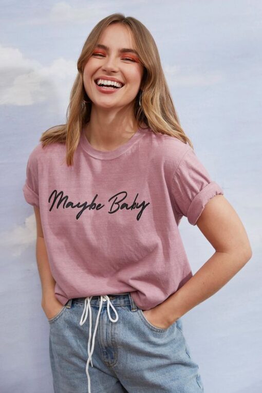 Maybe Baby graphic t shirt RJ22