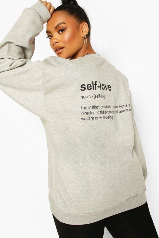 Self Love Back Print Sweatshirt RJ22