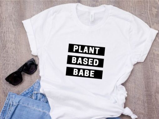 Vegetarian Plant Based Babe t shirt RJ22