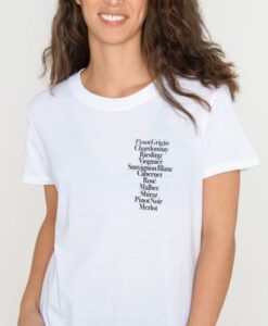 Wine List t shirt RJ22