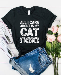 all I care about is cats tshirt RJ22