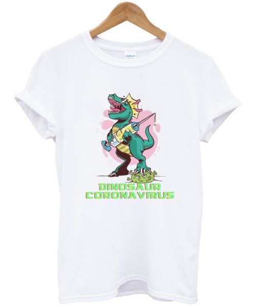 dinosaur coronavirus t shirt RJ22