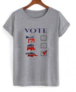 dinosaur vote t shirt RJ22