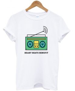 heart beats benefit t shirt RJ22