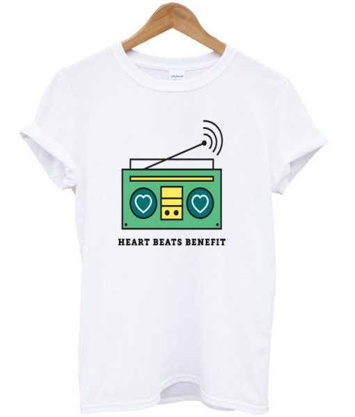 heart beats benefit t shirt RJ22