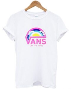 vans off the wall rainbow palms t shirt RJ22