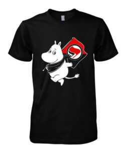 Antifa Moomin Anti-Fascist t shirt RJ22