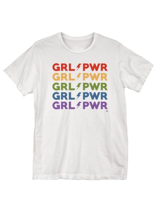 GRLPWR Lightening Rainbow t shirt RJ22