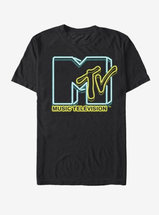 MTV Neon Lights Logo t shirt RJ22