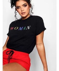 Woman Rainbow graphic t shirt RJ22