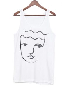 graphic face tank top RJ22