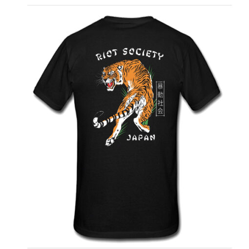 Riot Society Riot Society Tiger Japan t shirt back RJ22