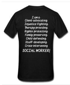 Social Worker t shirt back RJ22